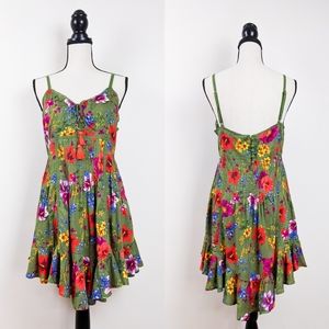 🦋LAST🦋 NWT Tulle & Batiste Prairie Mini Slip Dress, Khaki, Size X-Large